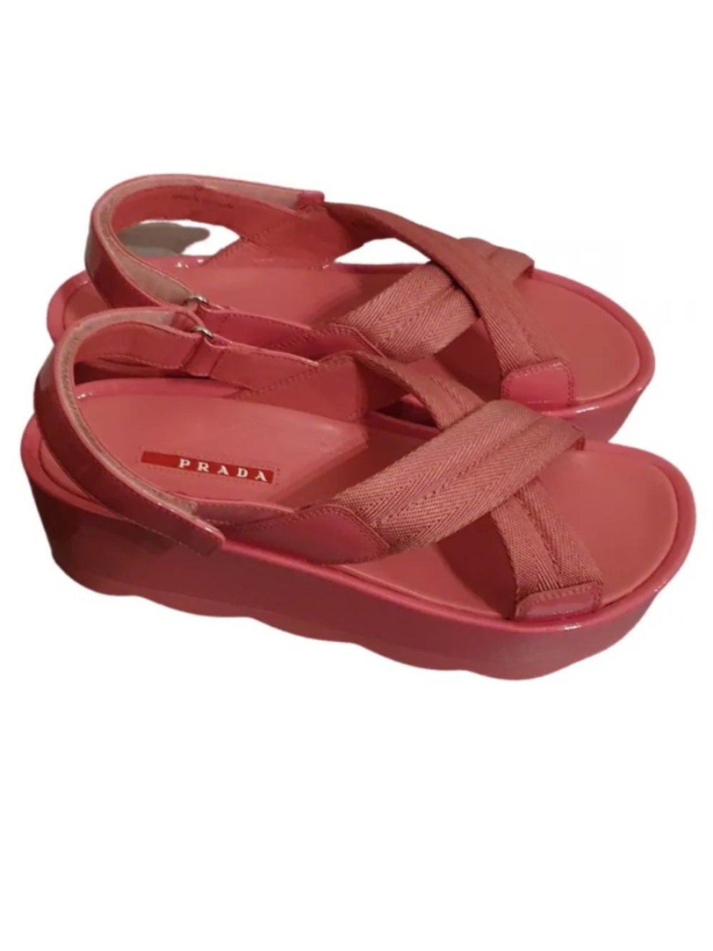PRADA pink sandals 39.5 EU size